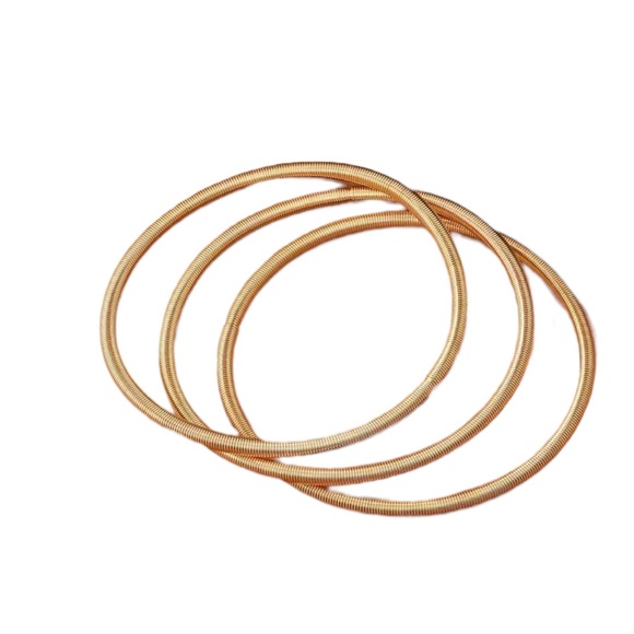 Boho Style Gold Spring Bracelet Set - Picture 3 of 5